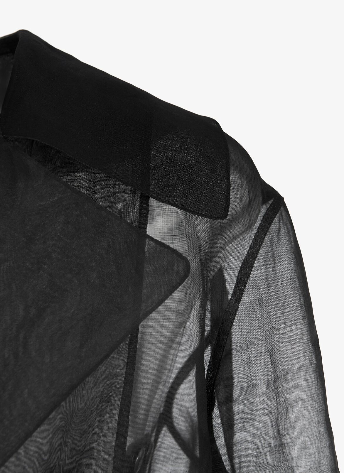 Alaïa Edition 1990 Organza And Python Wrap-Effect Shirt ALAÏA  ALAÏA EDITION 1990 ORGANZA AND PYTHON WRAP-EFFECT SHIRT